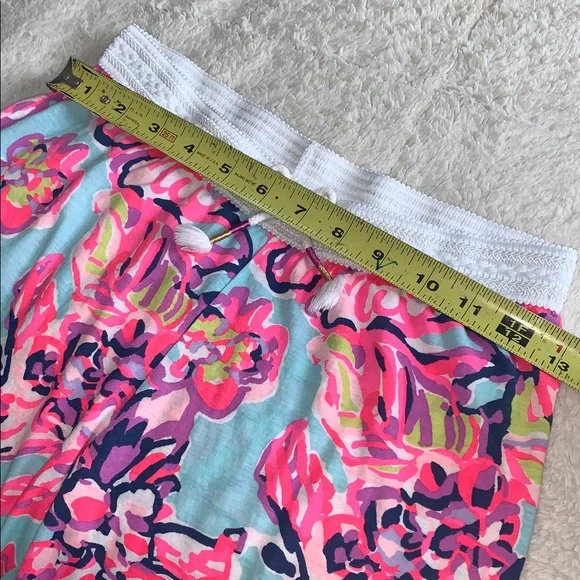 Lily Pulitzer Girls Bright Pink Pajama Loungewear Pants EUC 8/10 Large - Picture 11 of 13